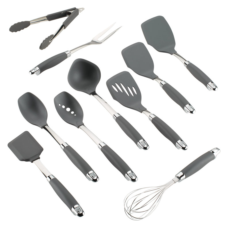 anolon 10 piece suregrip nylon nonstick kitchen utensil set